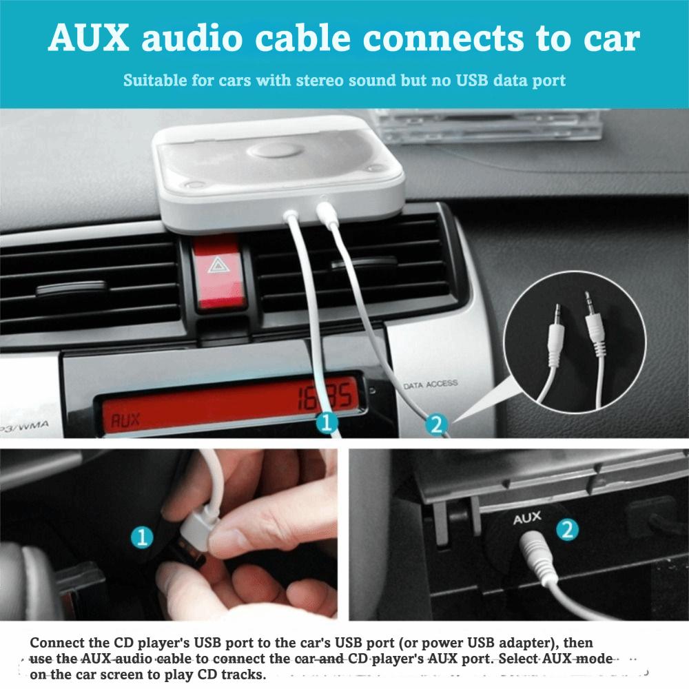 No Decoding Required Car Disc Player USB Port Disc Player For Car Stereo System