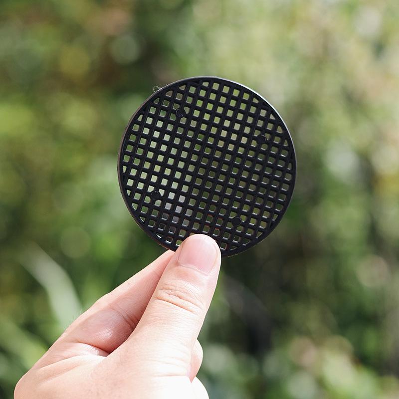 Succulent Flower Pot Drainage Mat - Plastic Insect & Soil Leak Prevention Screen for Green Plants & Bonsai
