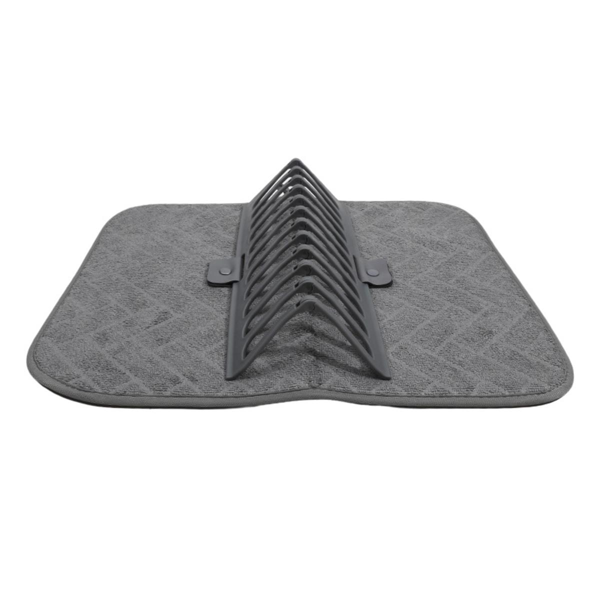 

Коврик и подставка для сушки посуды Супервпитывающий кухонный коврик для сушки кастрюль, тарелок, сковородок, мисок, столовых приборов, кухонной утвари, овощей one size