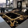 Europe And America Luxury Rugs For Living Room Decoration Home Golden Parlor Large Carpet Non-Slip Bedroom Mat Washable Soft Rug