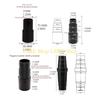 L8RE Universal Vacuum Cleaner Hose Adapter Reducer Attachment Set Converter Dust Extraction Hose Port Adapter Accessories