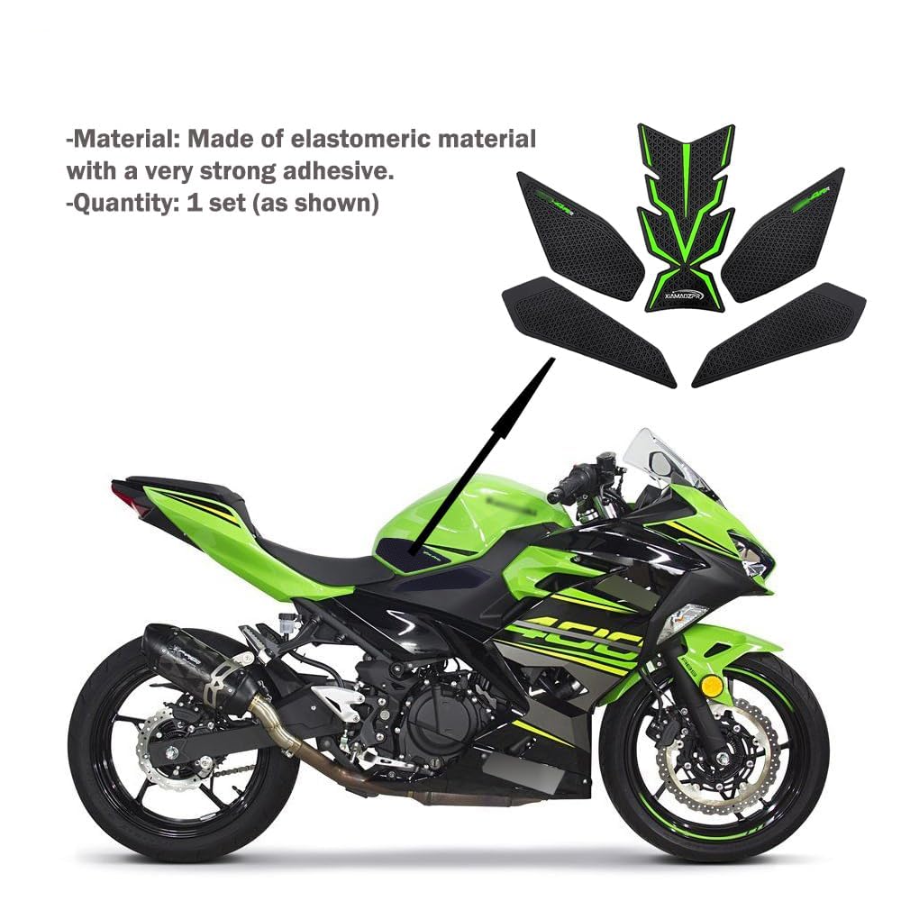 XIAMAOZPR PRE ROK 2023 2024 ZX4R ZX-4R ZX4rr ZX4RR Motocykel Nová Lepka na Palivovú Nádrž v Tvare Rybej Kosti Bočné Protišmykové Podložky na Nádrž Chrániče Kolien Nálepka Ochranná Lepka ZX4RR