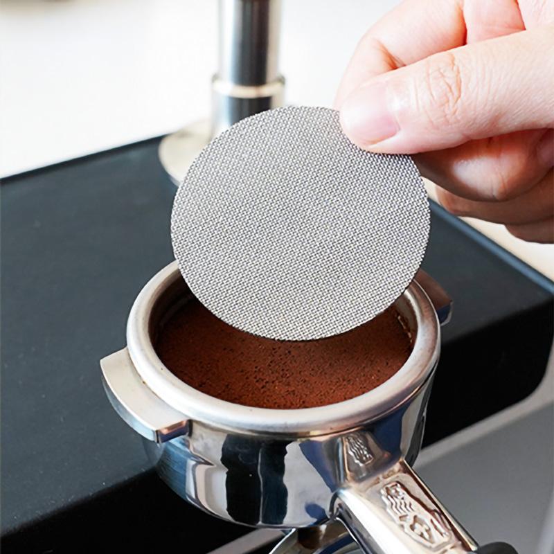 Coffee Filter Screen Stainless Portafilter Puck Screen Reusable Filter Mesh Screen for Espresso Coffee Machine 51/53.5/58.5 MM