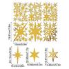 Star Wall Decor 2D Acrylic 78 Pieces Removable Ornament Wall Decor Stickers For Ceiling Bedroom Study Room Living Room Christmas