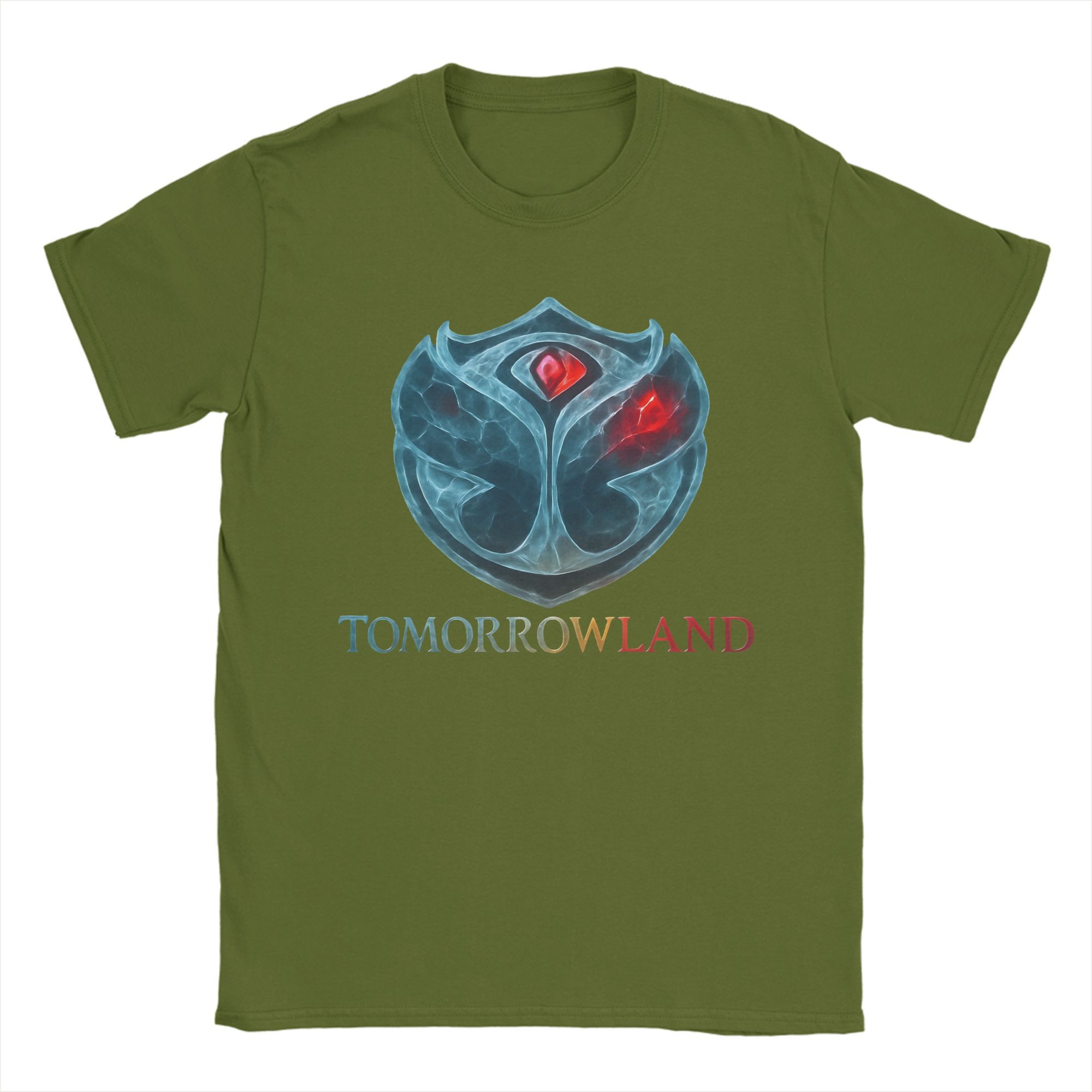 

Tomorrowland Belgium Music Festival T Shirt Men s Vintage Cotton T Shirts Summer O-Neck Tees Custom Logo Plus Size Clothes 4XL