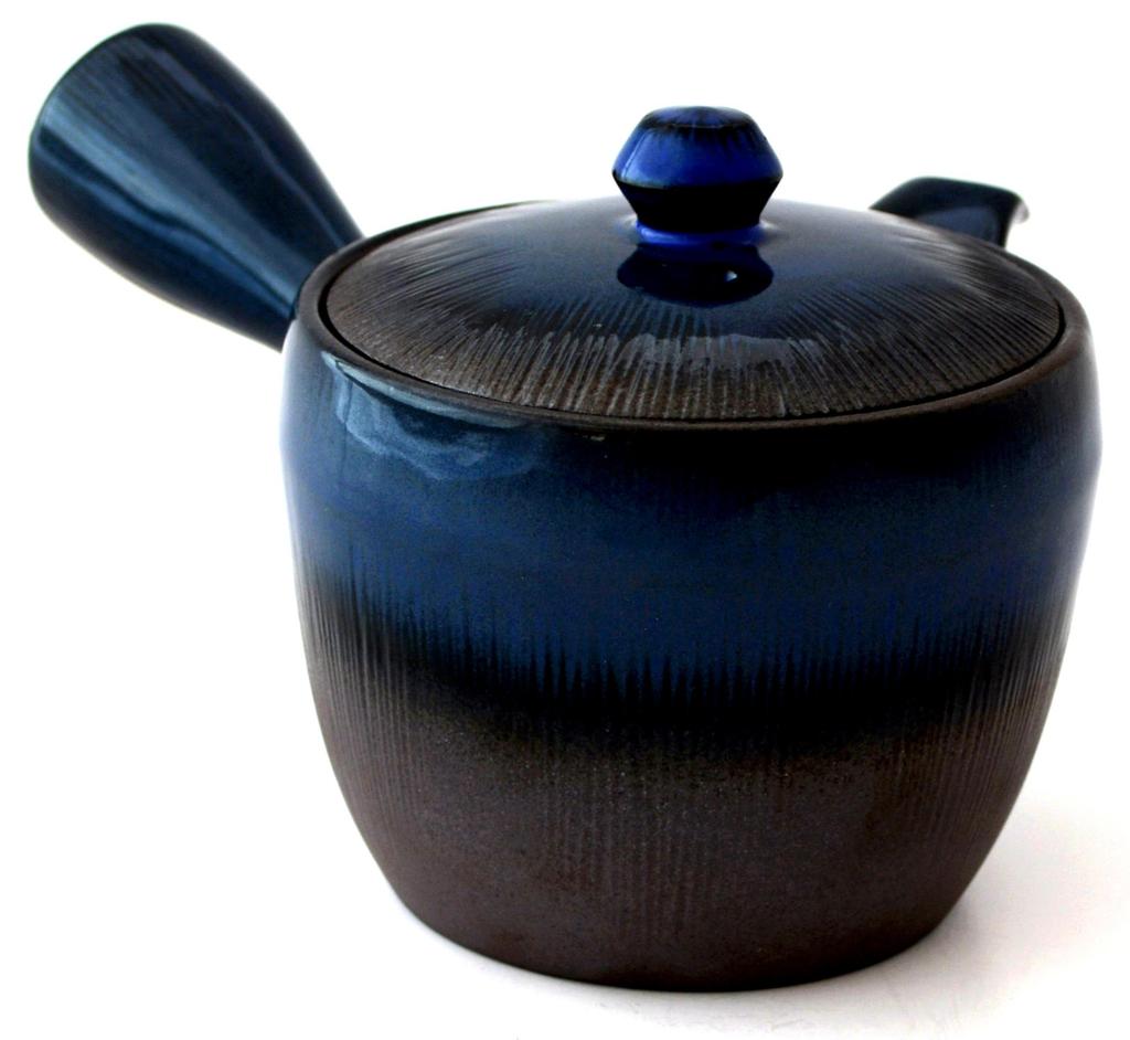 Banko Ware Senjiku Pattern Teapot, Size 2.0, Raw Glaze, K22-28