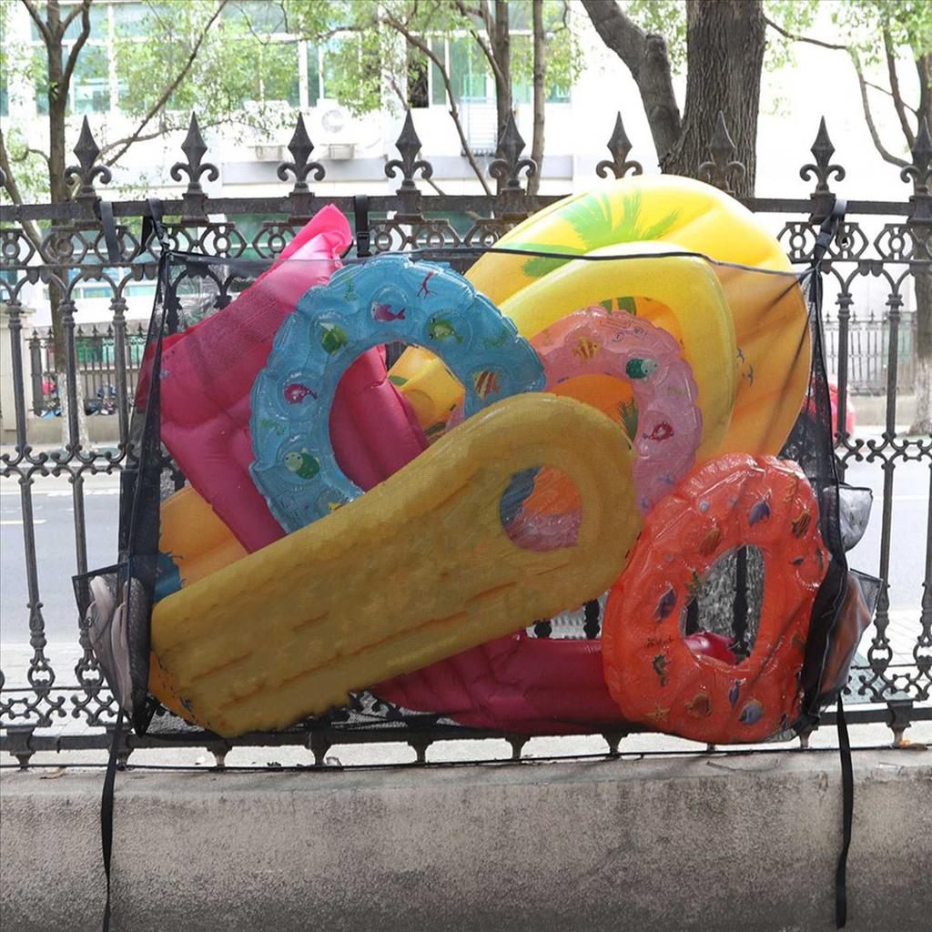 2025 New 2X Pool Float Toys Storage Bag,Large Pool Float Organizer Hanging Mesh Bag for Balls,Floats,Water Inflatable Toy
