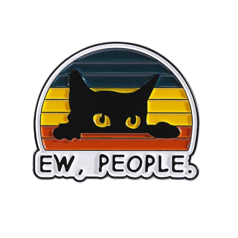 

Cute Rainbow Cat Enamel Pins Crazy Pew Pew Madafakas Cat Funny Animal Brooches Lapel Badge Fashion Jewelry Gifts for Friends