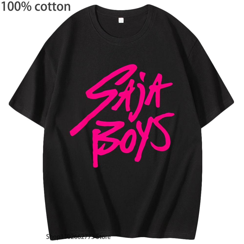 

KPop Мисливці на демонів Saja Boys Футболки Гурт Вінтажний Фільм Музика 2025 Футболка 100% Бавовна Літній одяг Жіночий Чоловічий Жіночий Топ XXL темно-сірий