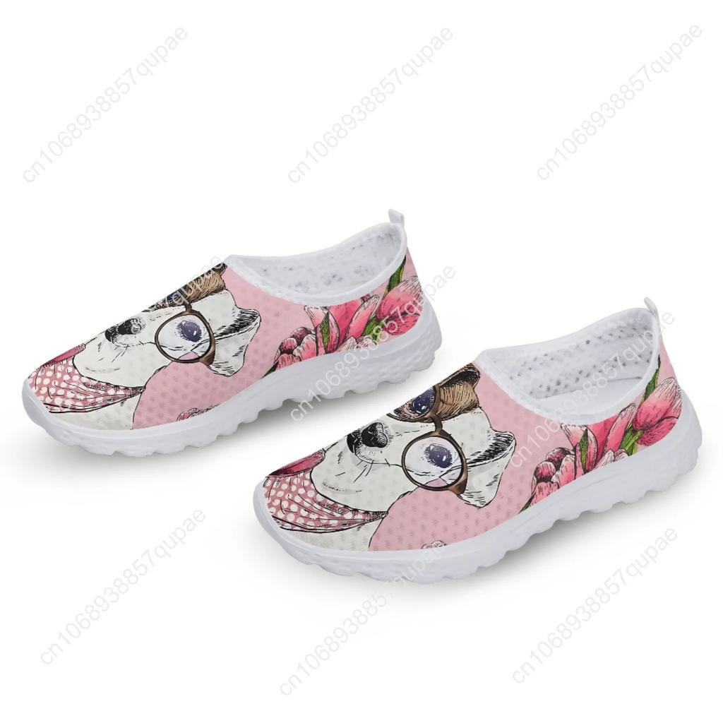 Jack Russell Terriers Mesh High Quality Sneakers Women Men Teenager Casual Fashion Custom Made Tennis Flat Couple Shoes