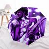 1pc Purple Guitarist Prince Automatic Folding Umbrella, Portable Collapsible Design, Casual Outdoor Accessory L1202026