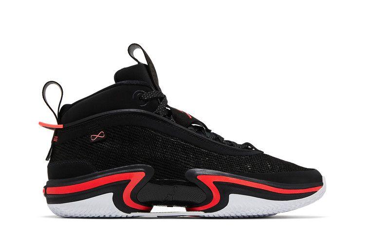 Men's Sneakers Jordan 36 PF Infrared 23 (White Sole) Black/Infrared 23