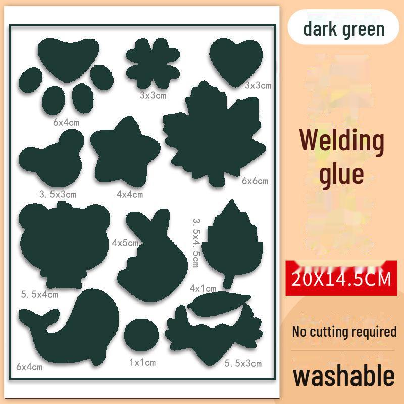 Autocolante cu patch-uri colorate cu desene animate: Reparații autoadezive, fără cusături, fără cusături pentru jachete și haine