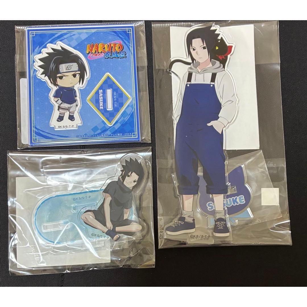 Used NARUTO Sasuke acrylic stand set