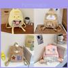 Plush Cartoon Yellow Duck Backpack For Kids Soft Girl Travel School Bag With Embroidery Features