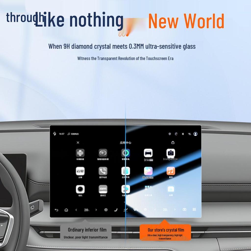 Tempered Screen Protector for 26 Models of Changan CS75 PLUS Central Control Navigation