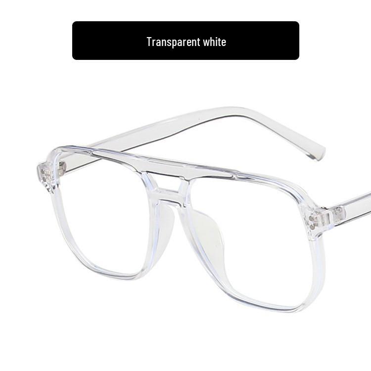 Retro Double-Bridge Sunglasses with Large Ocean Lenses - Fashionable and Simple Design
