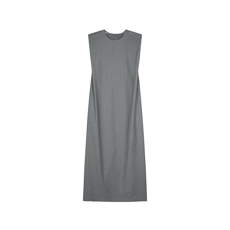 JNBY 2025 Summer Sleeveless Round Neck Wool Dress