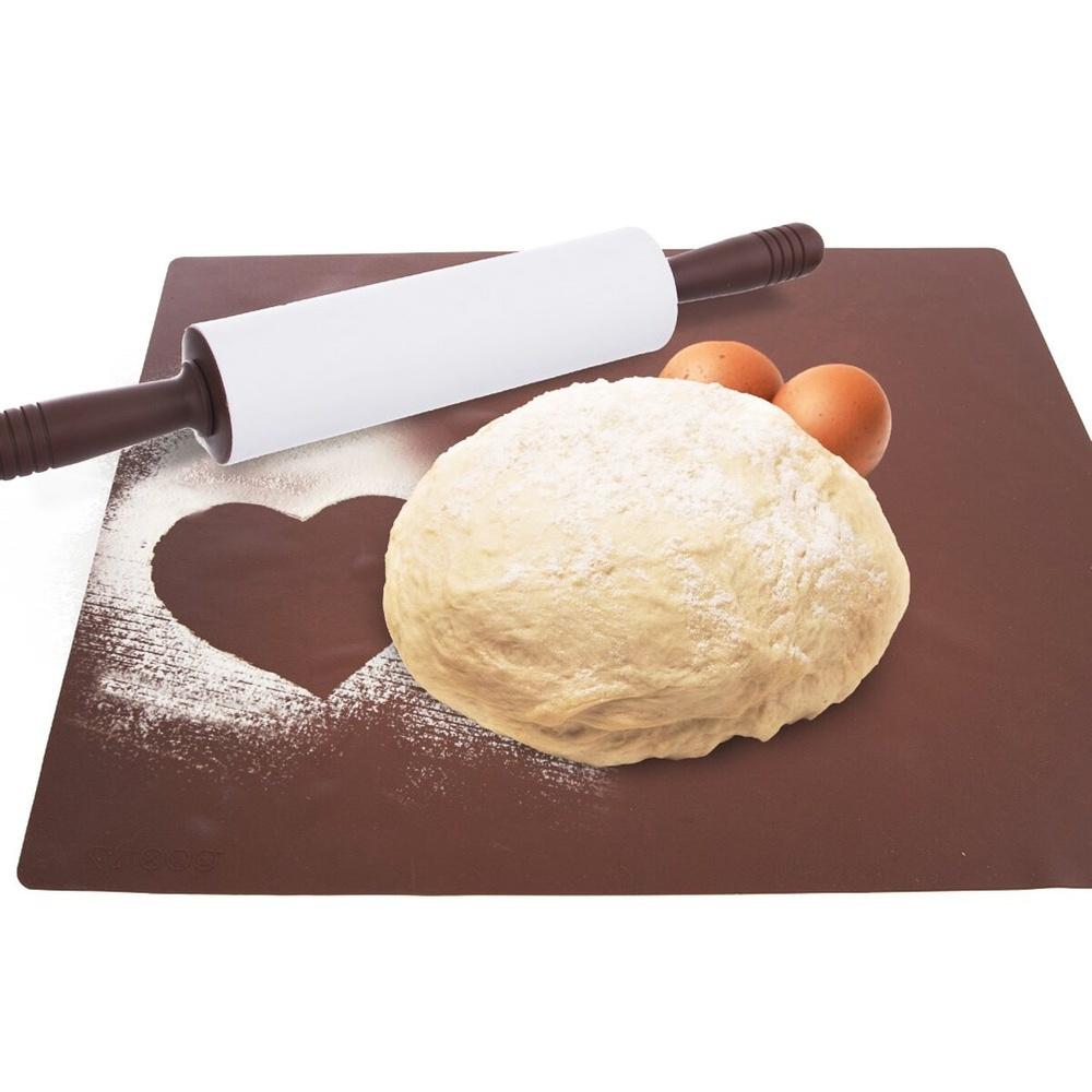 Wałek Silikonowy do Ciasta Ciastek Kuchenny Obrotowy Duży Nieprzywierający