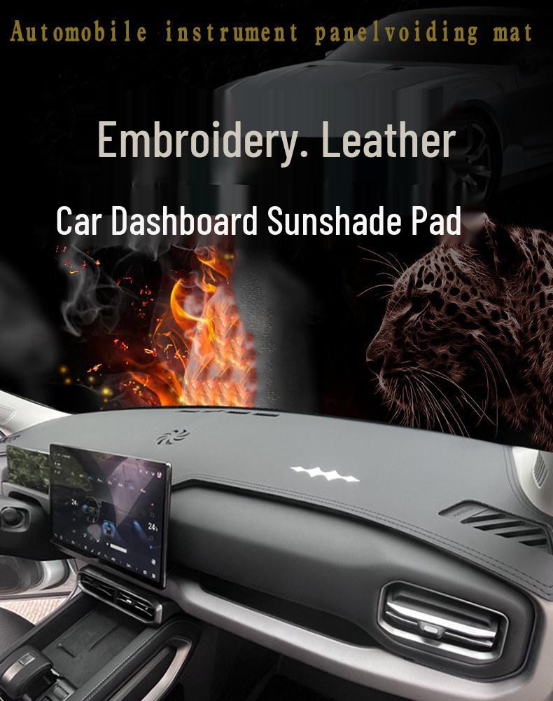Equation Leopard Titanium 3 Car Dashboard Sunshade - Sun Protection & Heat Insulation for Console Workstation