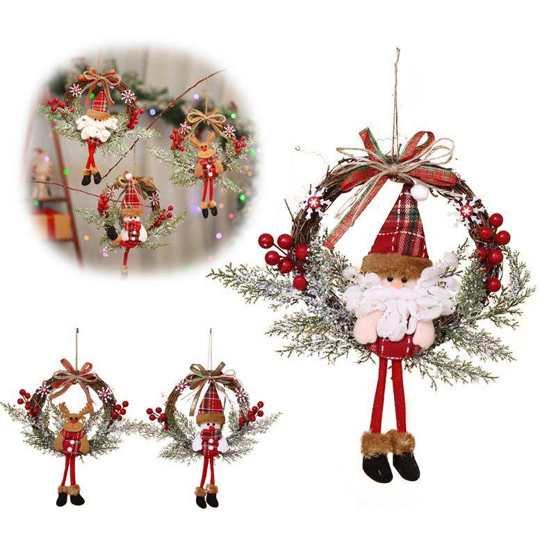 Charming Christmas Decorations Garland Rattan With Lights For Festive Home Parties