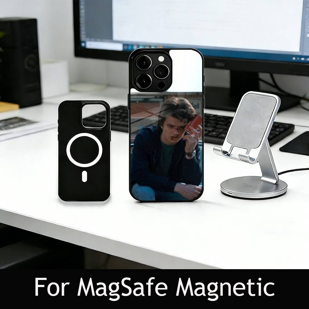 J-Joe K-Keery Actor Phone Case For iPhone17,16,15,14,13,12,11 Plus,Pro Magnetic For Magsafe Wireless Charging