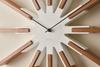 Interform Sirio Wall Clock Wood Sweep Movement 44cm CL-3346BK Black/White