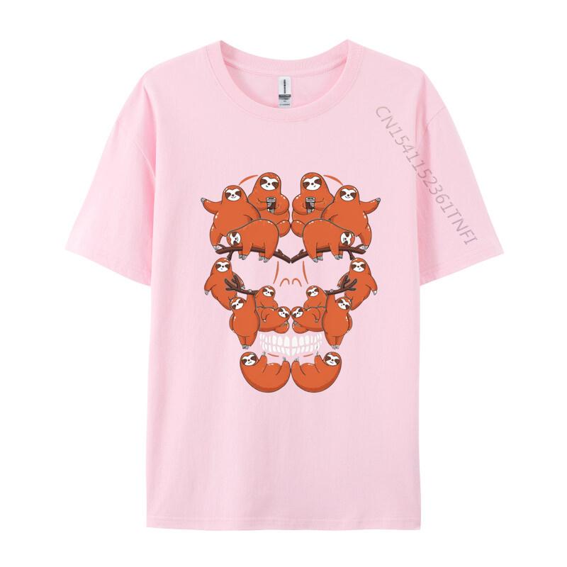 Halloween Art Installation Skull Tshirt Mens T Shirts Funny Printed Tee Tops Vintage Sweetwear Black