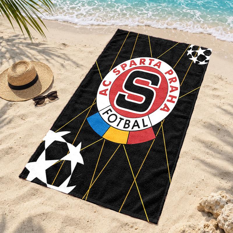 HC Sparta Praha Microfiber Beach Towel Quick Dry Sand Free Lightweight Beach Towels for Travel Swimming Camping