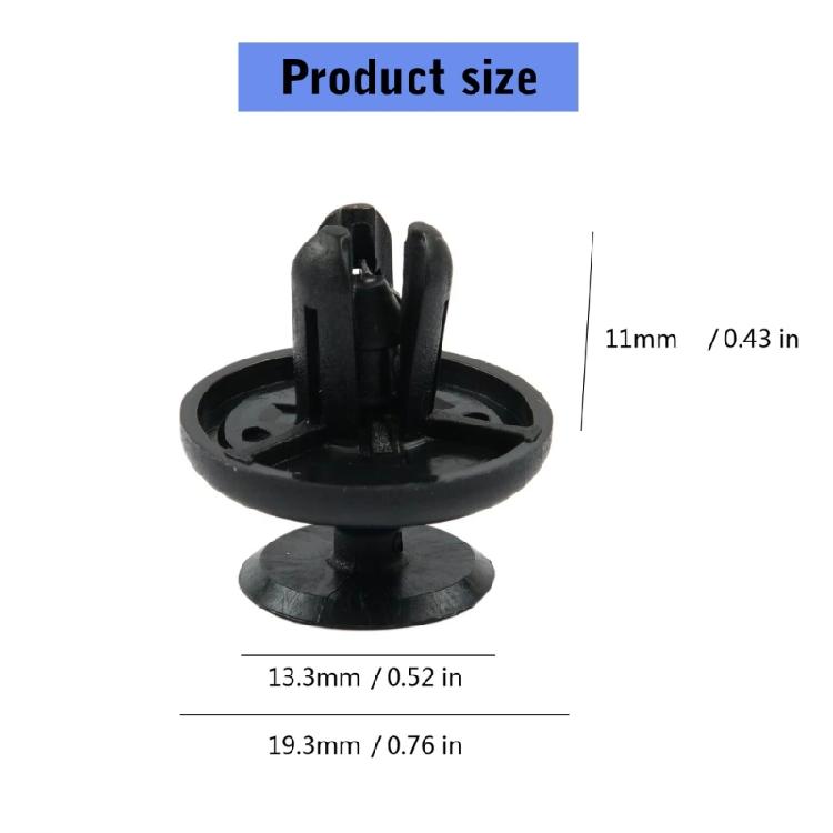 Hood Engine Under Cover Clips for Vehicle Push Clips Replacement Fastener Clips Easy Installation Auto Accessories