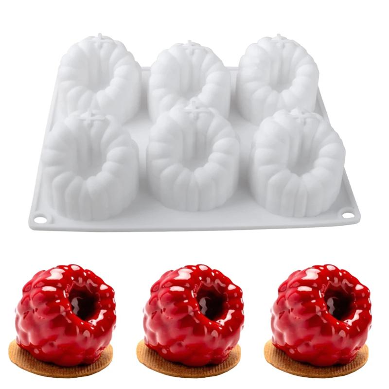 Raspberry Mousse Silicone Mold, In the French Style Raspberry Shape for Chocolate Desserts and Baking