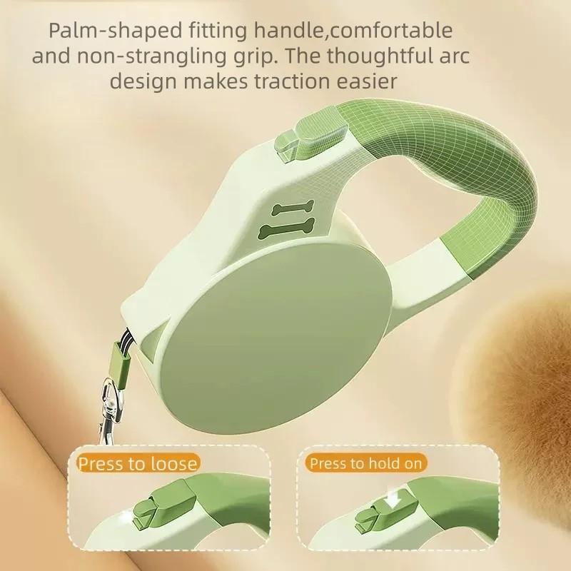 Lovely Retractable Dog Leash Small Medium Dogs Cats Automatic Durable Strong Pet Nylon Lead Walking Traction Roulette Pet Supplies