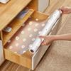 Blumenmuster Wasserdichte Regalfolie Rolle Rutschfeste Schrank-Schubladenmatte für Küche Kühlschrank Regal Schutz, Ölbeständig Leicht zu Reinigen Organizer