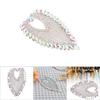 8.5 x 13cm Rhinestone Claw Chain Decorative Strass Crustal Horse Eye Applique Chain