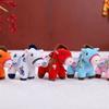 Mascot Dolls Plush Horse Keychain 12cm Plush Horse Doll Pendant Zodiac Pony Figurine  Festive Decor