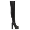 Platform High Heeled Women Over The Knee High Boots Brand Design 2025 Winter Fashion Sexy Elegant Walking Comfy Women Shoes