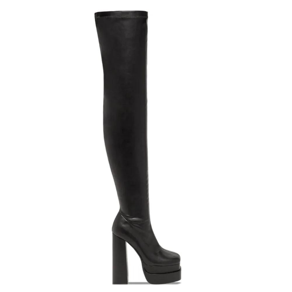 Fashion Platform High Heeled Women Over The Knee High Boots Brand Design Winter Fashion Sexy Elegant Walking Comfy Women Shoes