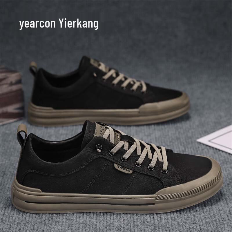 Yearcon Men s Perforated Slip-On Casual Shoes 42