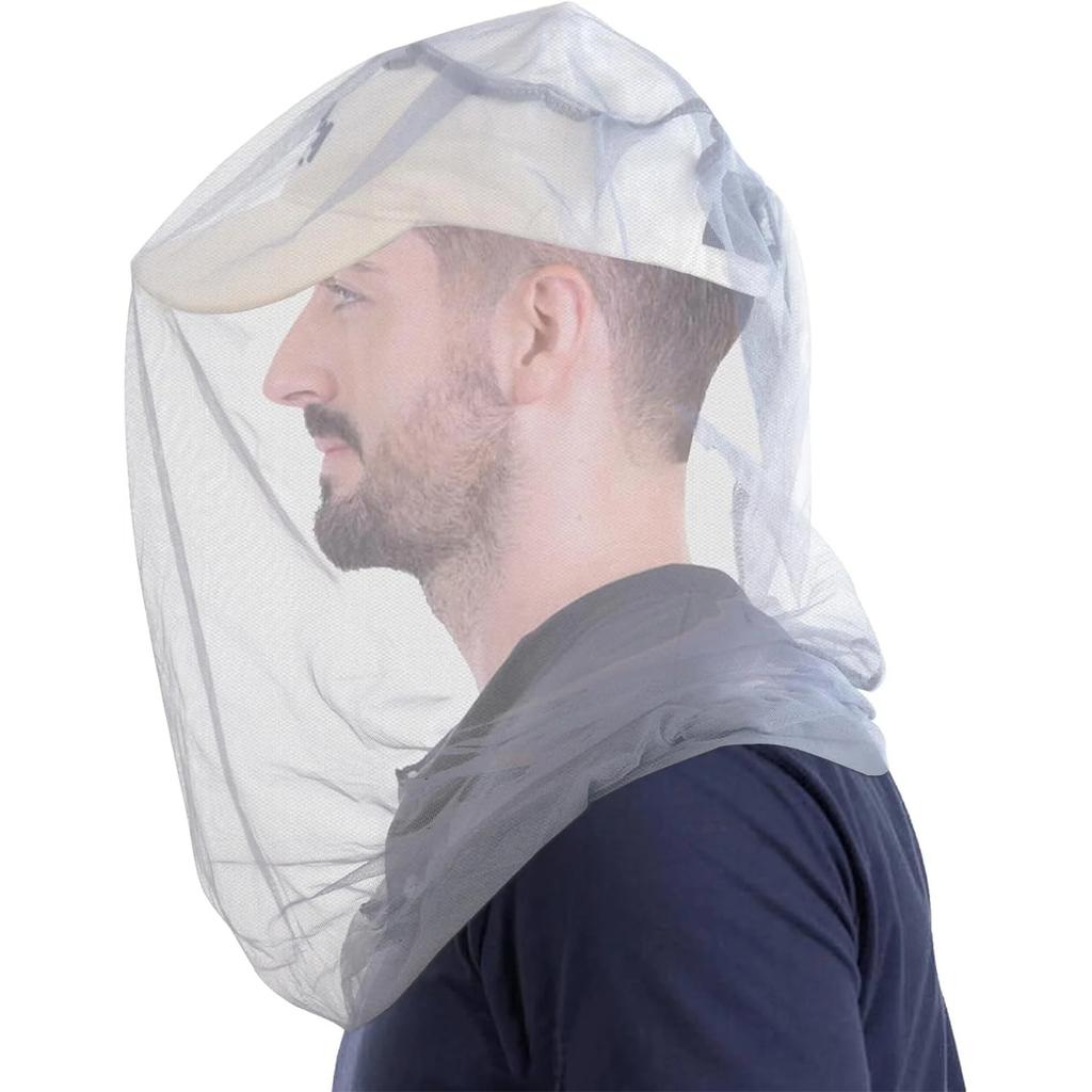 Premium Mosquito Head Net For Insect 2 Pack, Ultra Large & Long, Extra Fine Holes, Fly Protections Gear For Camping, Hiking, Fishing, Gardening