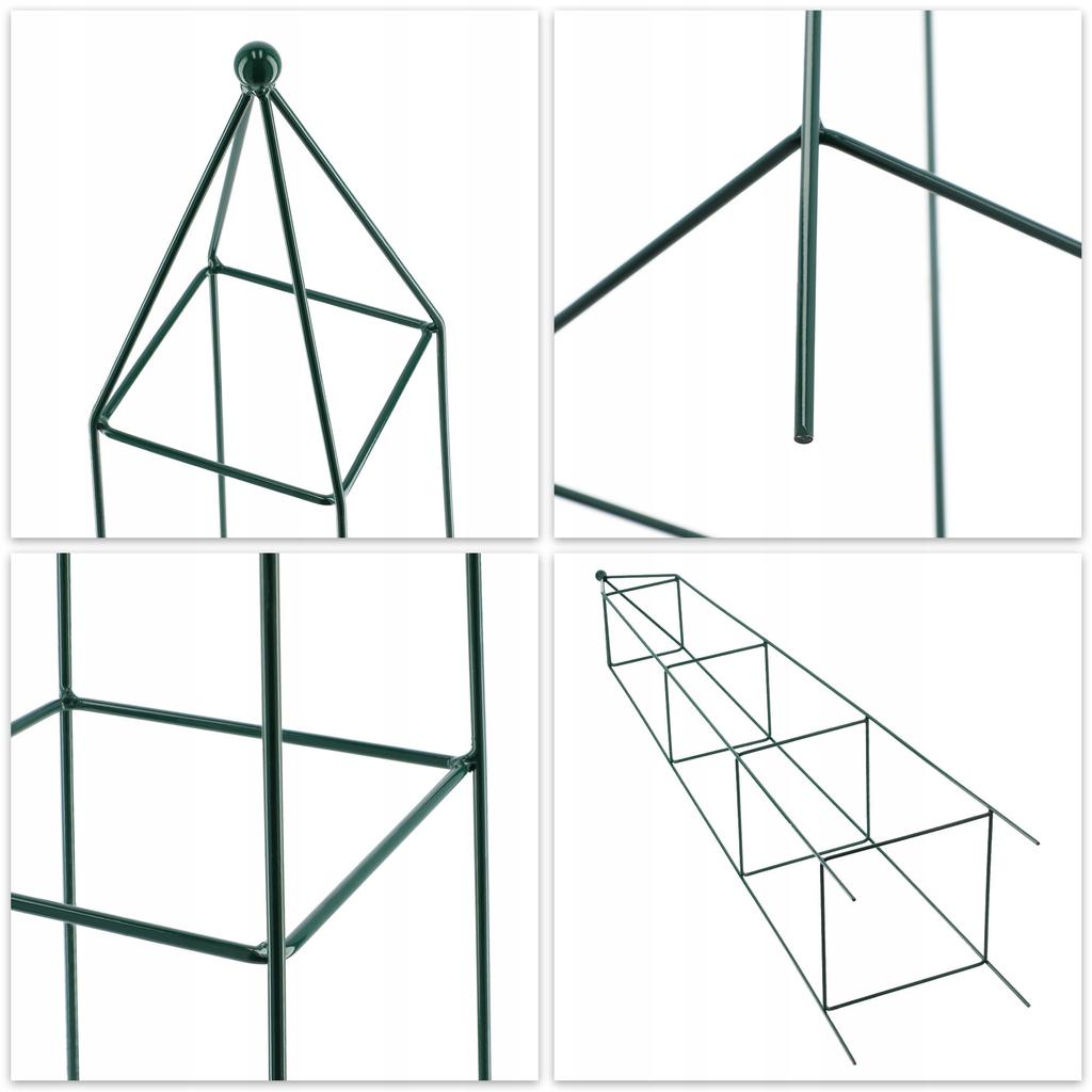KADAX Metal Garden Pergola Pyramid For Climbing Plants Roses Column For Garden
