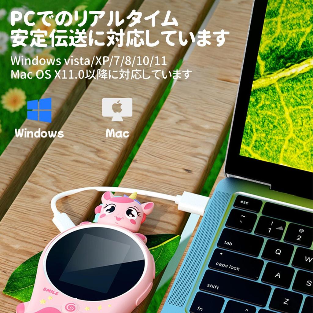 Crspexil Kids' Mini Handheld Microscope with Magnifying Glass Camera, 500X Zoom, 2MP, Science Educational Supplies, Birthday Gift