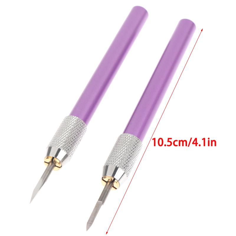 Metal Triangular Curved Engraving Knife For Model Making Metal Scraper Tool Model C-Surface Line Carving Line