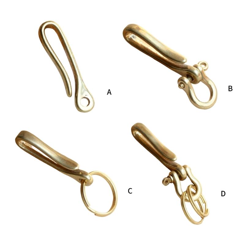 Versatile Key Organizers Clip Crafted of Solid Brass U Shape Designs Accessory for Secure Attachment On Clothing