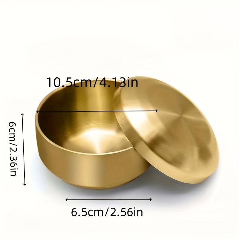 Stainless Steel Rice Bowl with Lid, Suitable for Heavy-duty Washable Soup and Snack Bowls in The Office