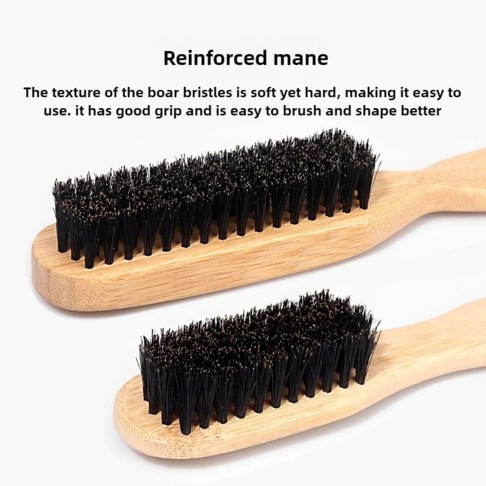 Smooth Finish Boar Bristle Hair Brush Backcombing Design Bun Smoothing Brush  Styling Tool