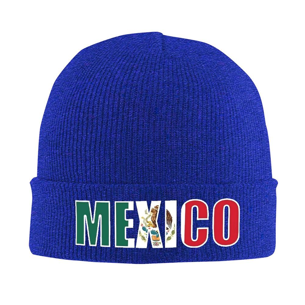 pc Mexico Flag Letters Bonnet Hats mexico art Beanie Hats Custom Knit Hat Winter Casual Unisex Adult Outdoor Warm Cap