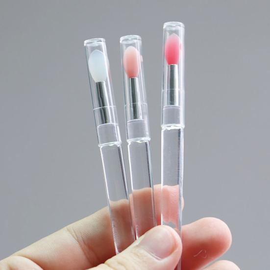 Yousheng Eyeshadow Brush Multifunctional with Lid Lightweight Silicone Lip Cosmetic Brush for Women