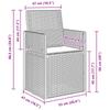 Garden Dining Chairs 2 pcs Brown and Taupe PP