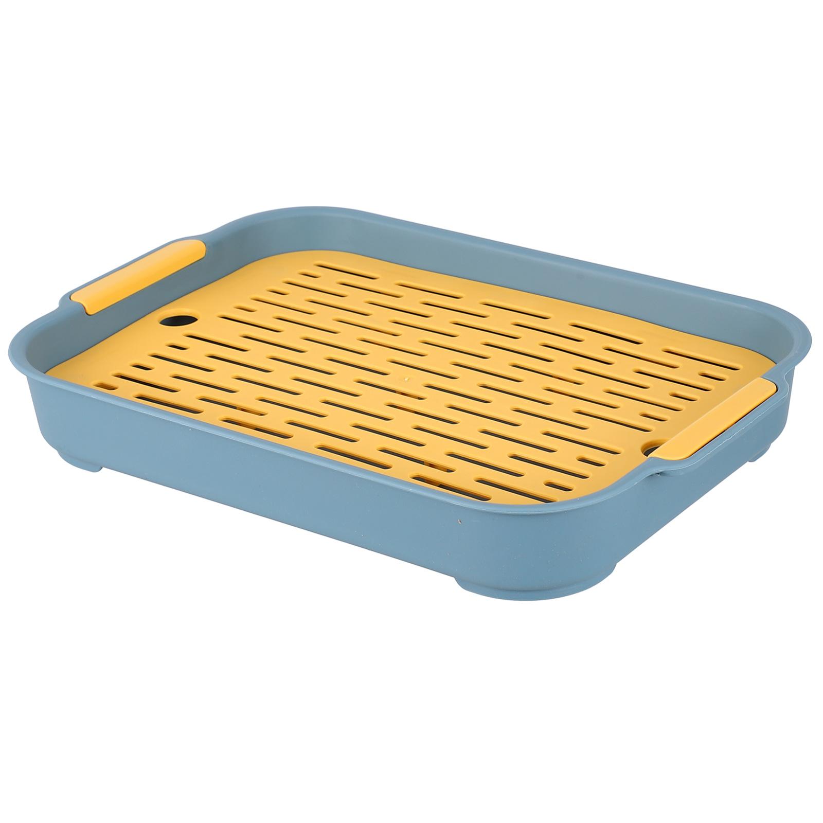 1 pc Plastic Drain Tray Dish Drainer Dryer Tray Water Filter Tray Cup Drain Tray Kitchen Cutlery Filter Dishes Bowl Drain Board