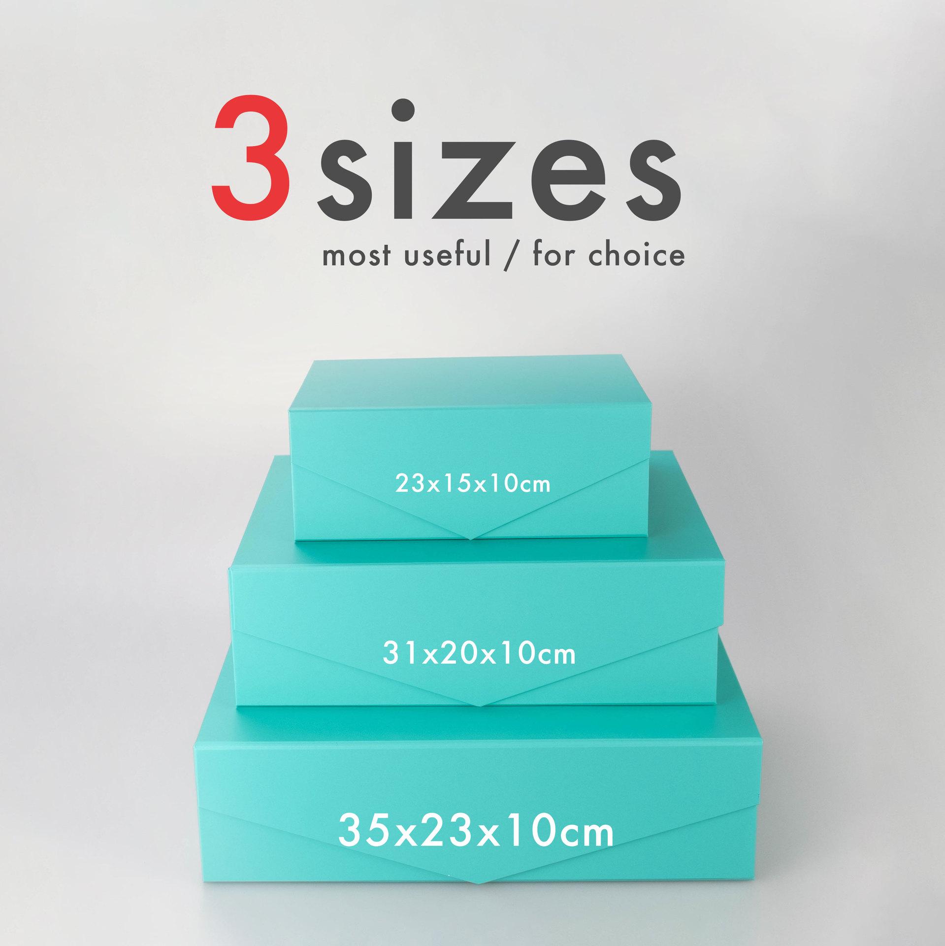 

Красочная белая складная подарочная коробка с откидной крышкой для доставки и печати Classic Blue - Small